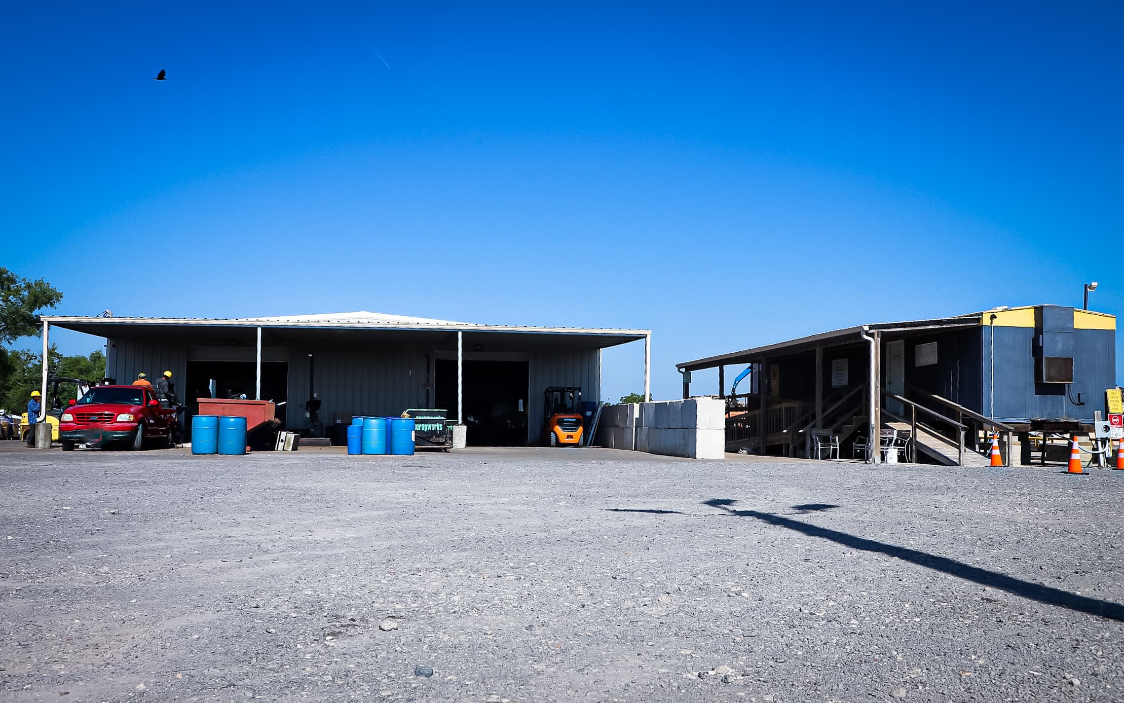 Sorted non-ferrous metals in the Port Arthur Recycling warehouse